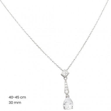 Stříbrný řetízek+přívěsek 40177401