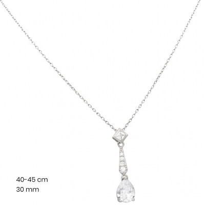 Stříbrný řetízek+přívěsek 40177401