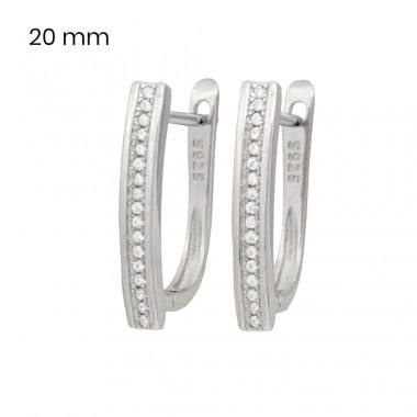 Stříbrné náušnice 40123501