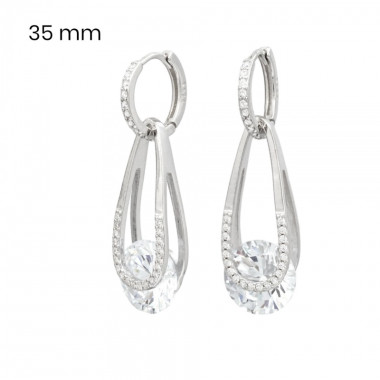 Stříbrné náušnice 40081301