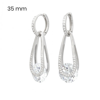 Stříbrné náušnice 40081301