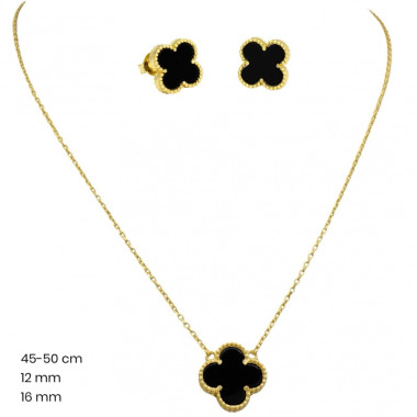 Stříbrný řetízek+přívěsek+náušnice 40140302