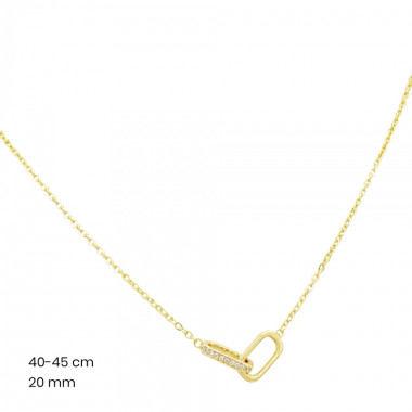 Stříbrný řetízek+přívěsek 40256002