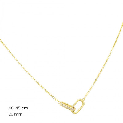 Stříbrný řetízek+přívěsek 40256002