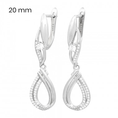 Stříbrné náušnice 40101301