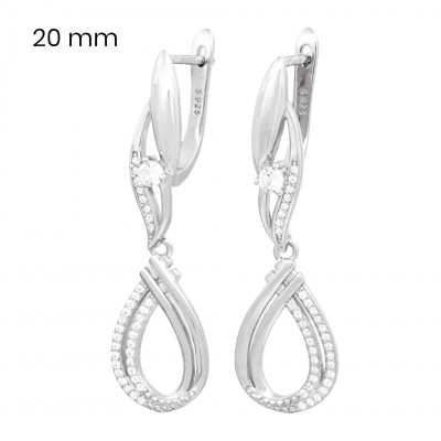 Stříbrné náušnice 40101301