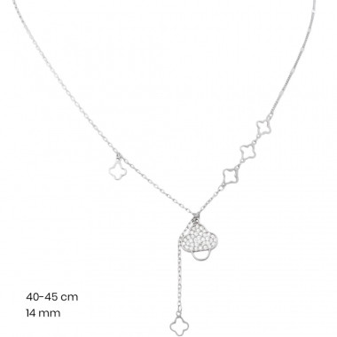 Stříbrný řetízek+přívěsek 40211301