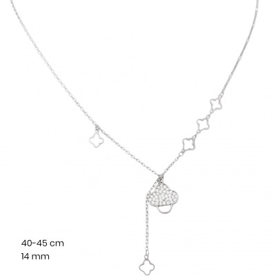 Stříbrný řetízek+přívěsek 40211301