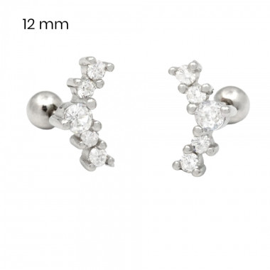 Stříbrné náušnice 40089801