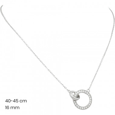 Stříbrný řetízek+přívěsek 40072001