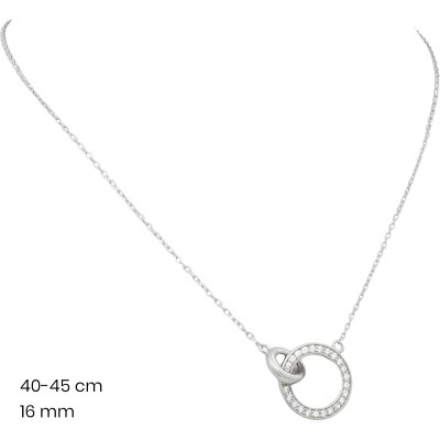 Stříbrný řetízek+přívěsek 40072001