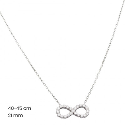 Stříbrný řetízek+přívěsek 40102801