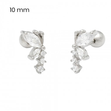 Stříbrné náušnice 40087601