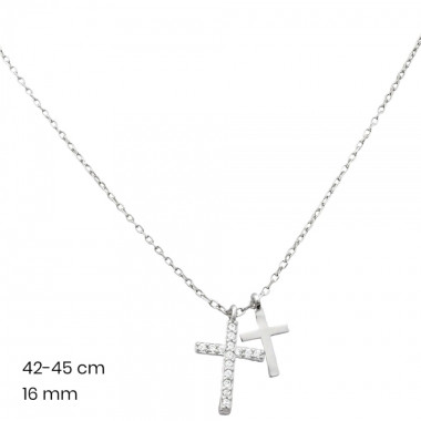 Stříbrný řetízek+přívěsek 40042101