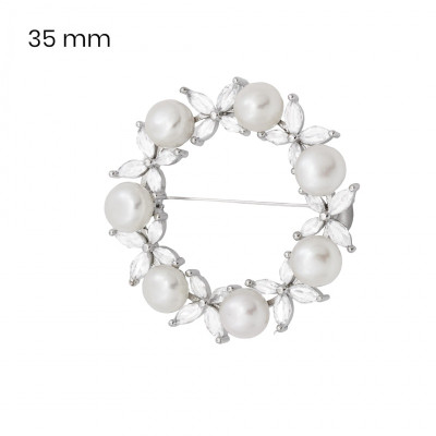 Stříbrná brož 40138301