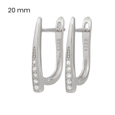 Stříbrné náušnice 40123601